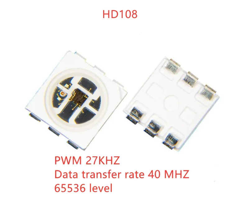 LED Ĩ 100 SMD RGB    LED Ʈ  27 + kHz PWM, HD108   APA102 HD107S 1000-5050 pcs